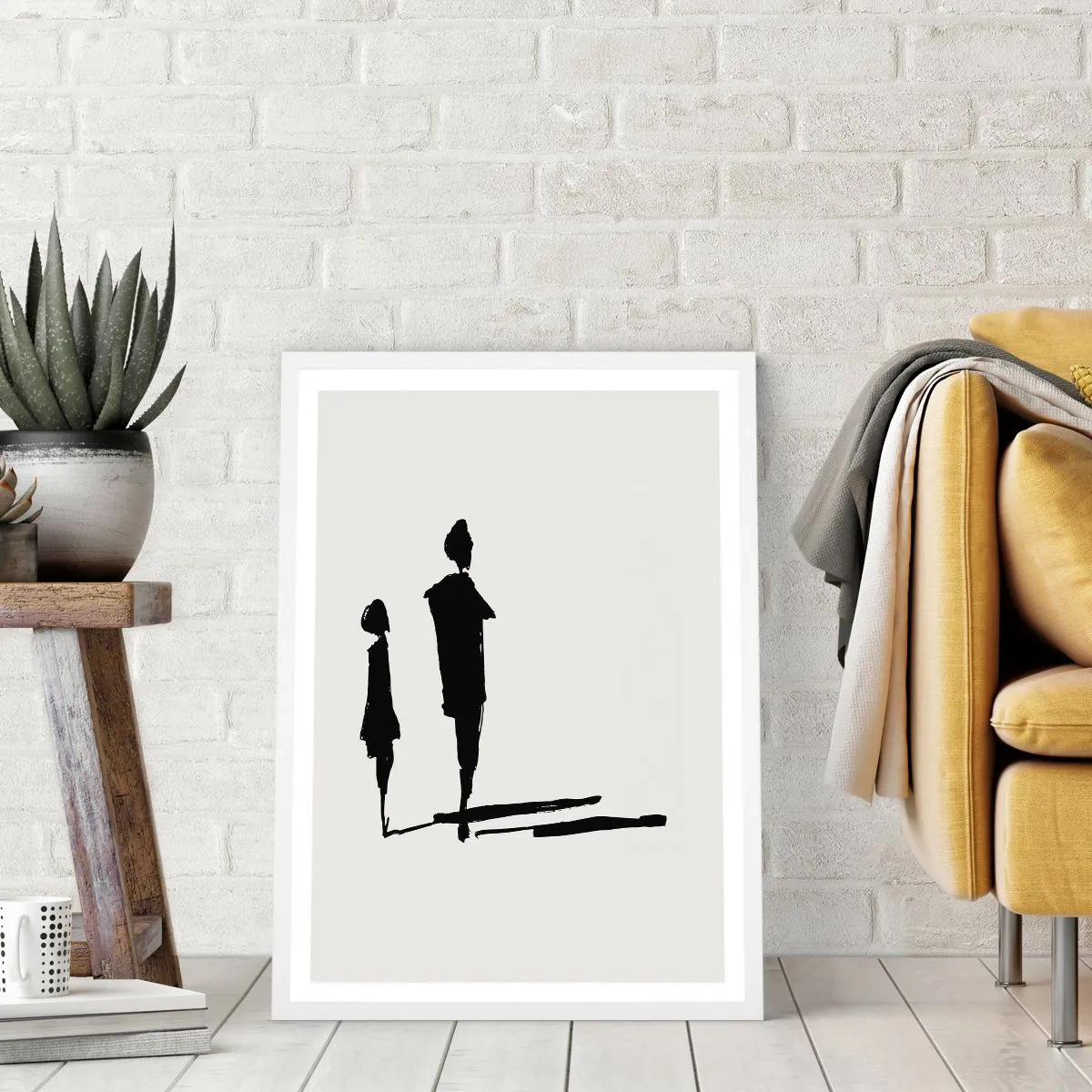 Affiche dans un cadre blanc - Poster - Êtes-vous sûr qu'ils sont ensemble ? - 30x40 cm