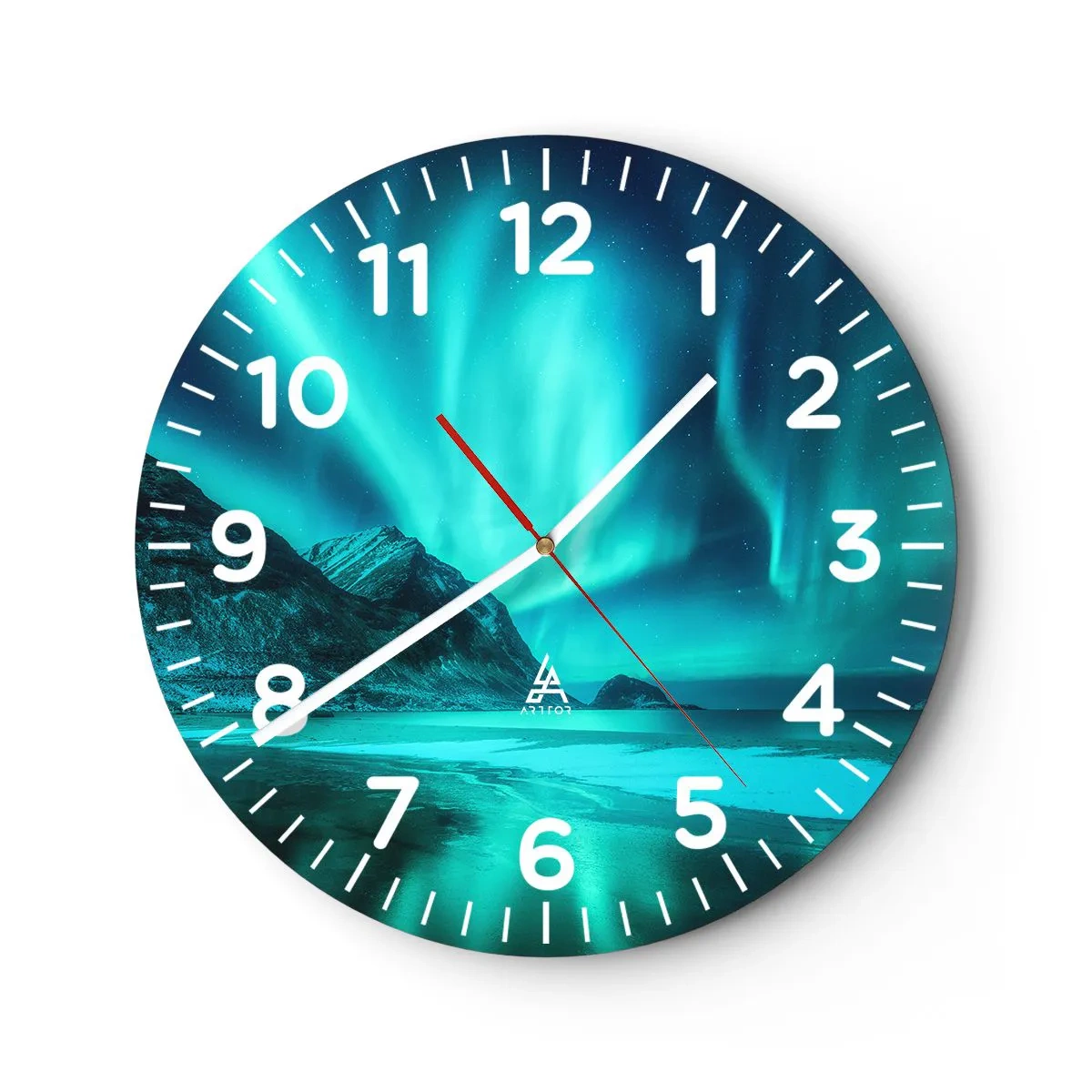 Horloge murale - Pendule murale - Merveilles du Nord - 40x40 cm