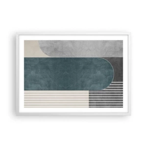 Affiche dans un cadre blanc - Poster - Composition de niveaux - 70x50 cm