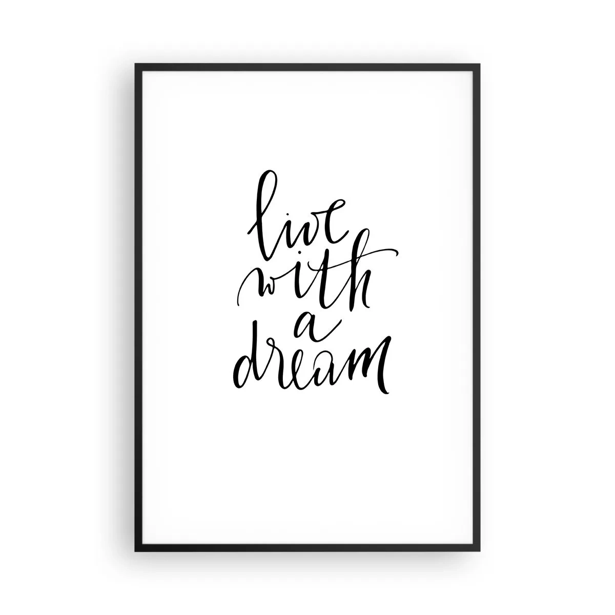 Affiche dans un cadre noir - Poster - Bien sur - 70x100 cm