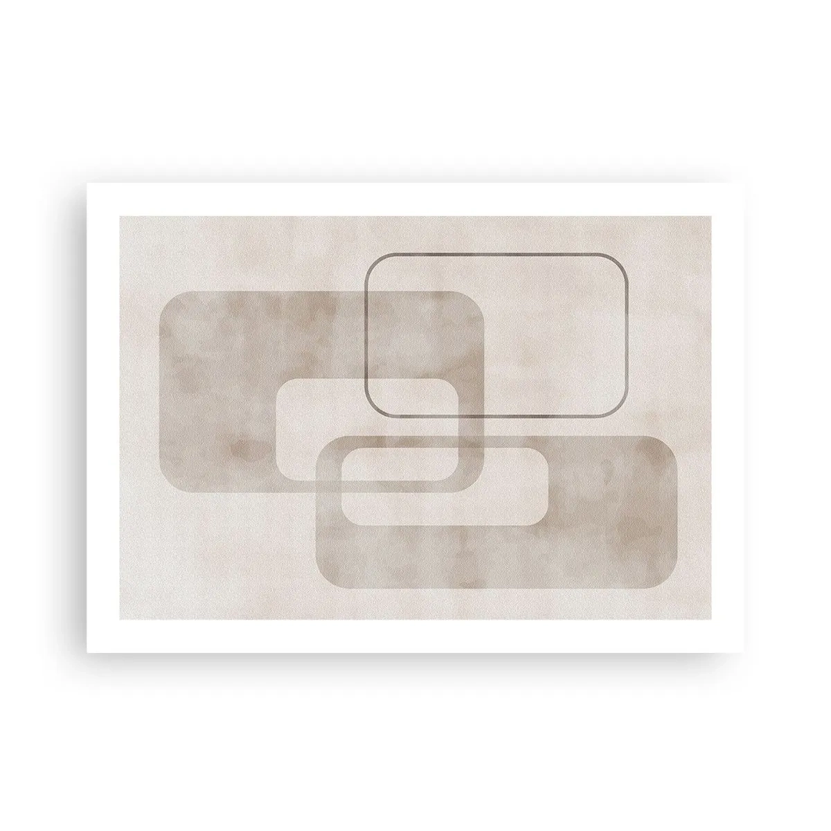 Affiche - Poster - Fugue géométrique - 70x50 cm