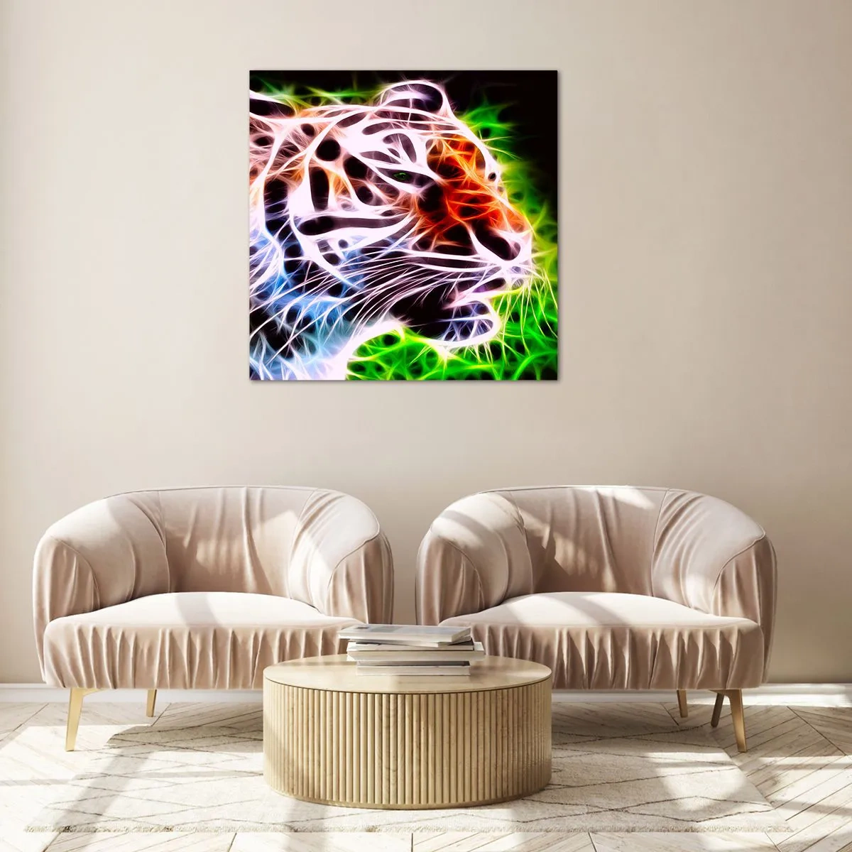 Impression sur verre - Image sur verre - L'aura dangereux - 70x70 cm