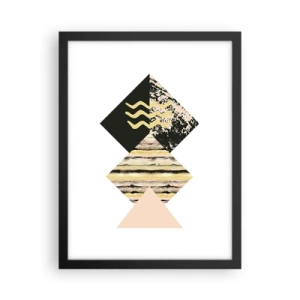 Affiche dans un cadre noir - Poster - Pas si simple - 30x40 cm
