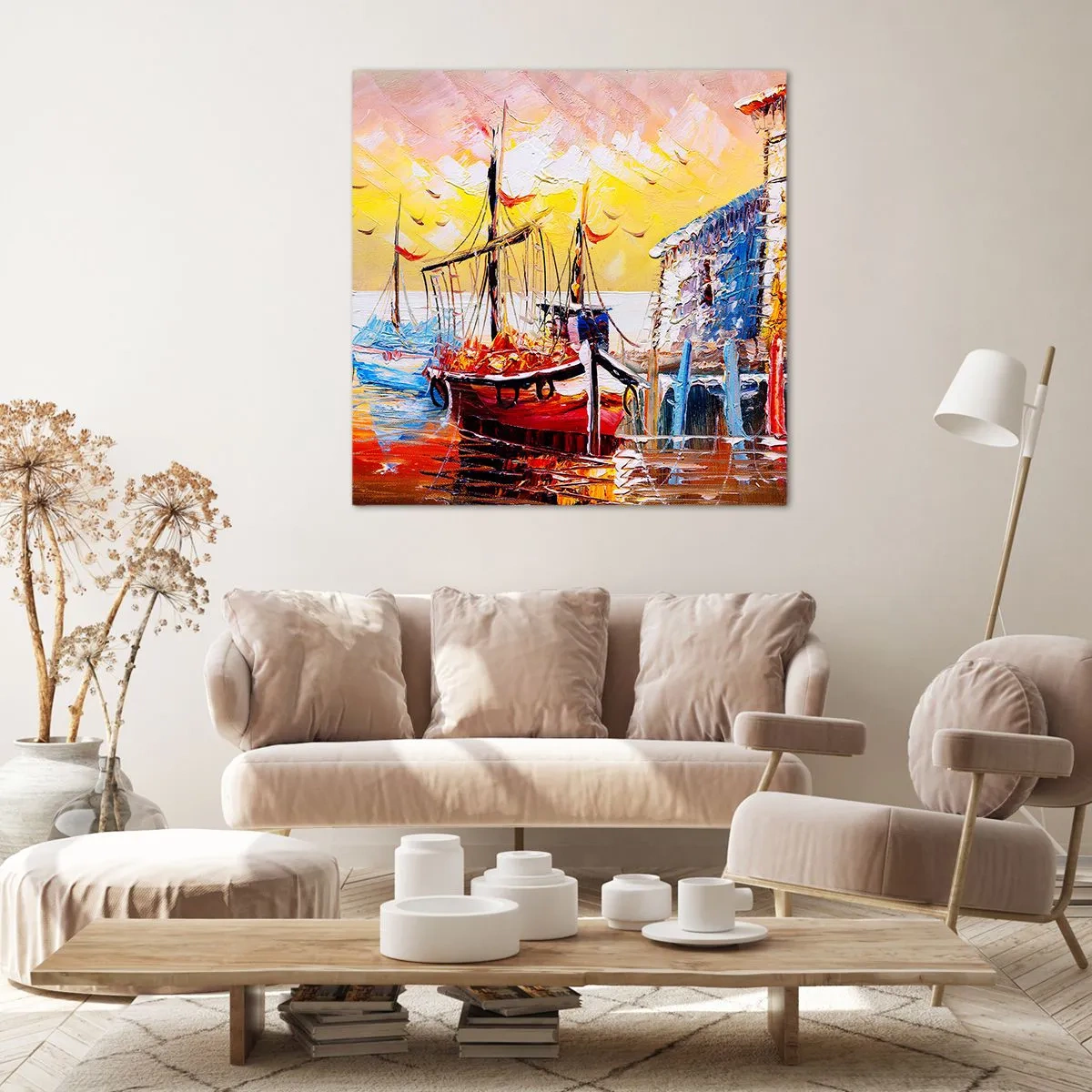 Impression sur toile - Image sur toile - Bon retour - 30x30 cm