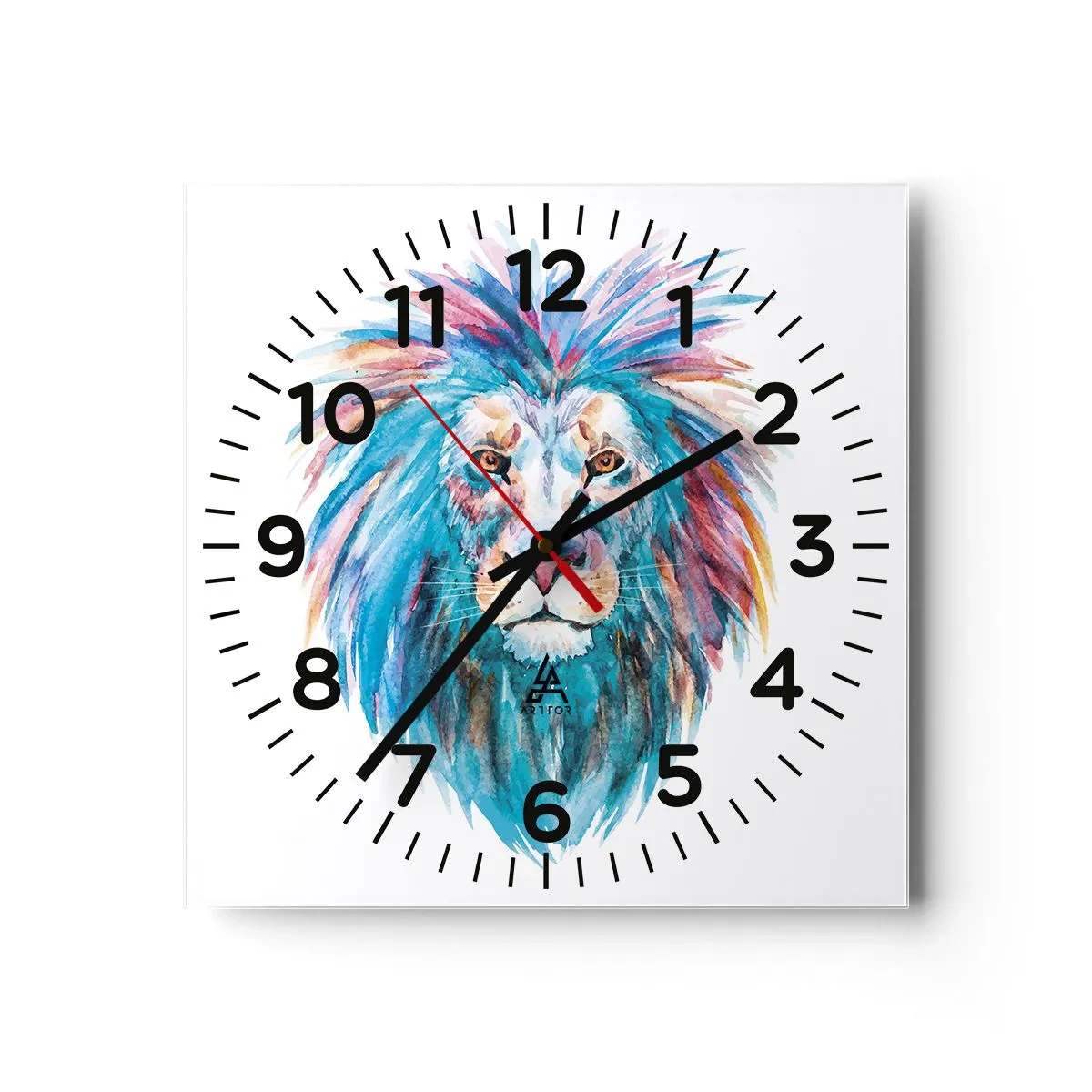 Horloge murale - Pendule murale - Aura électrique - 30x30 cm
