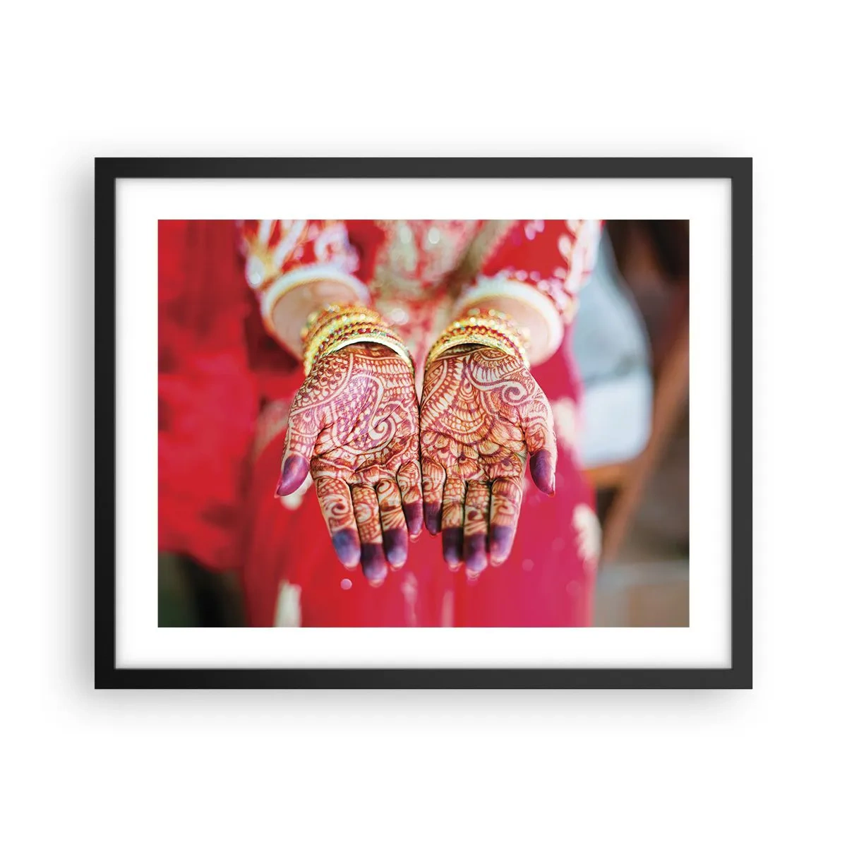 Affiche dans un cadre noir - Poster - Prêt à saisir votre chance - 50x40 cm