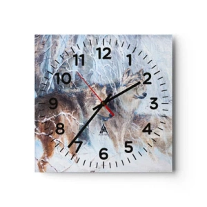 Horloge murale - Pendule murale - Attention! Ca arrive ... - 40x40 cm