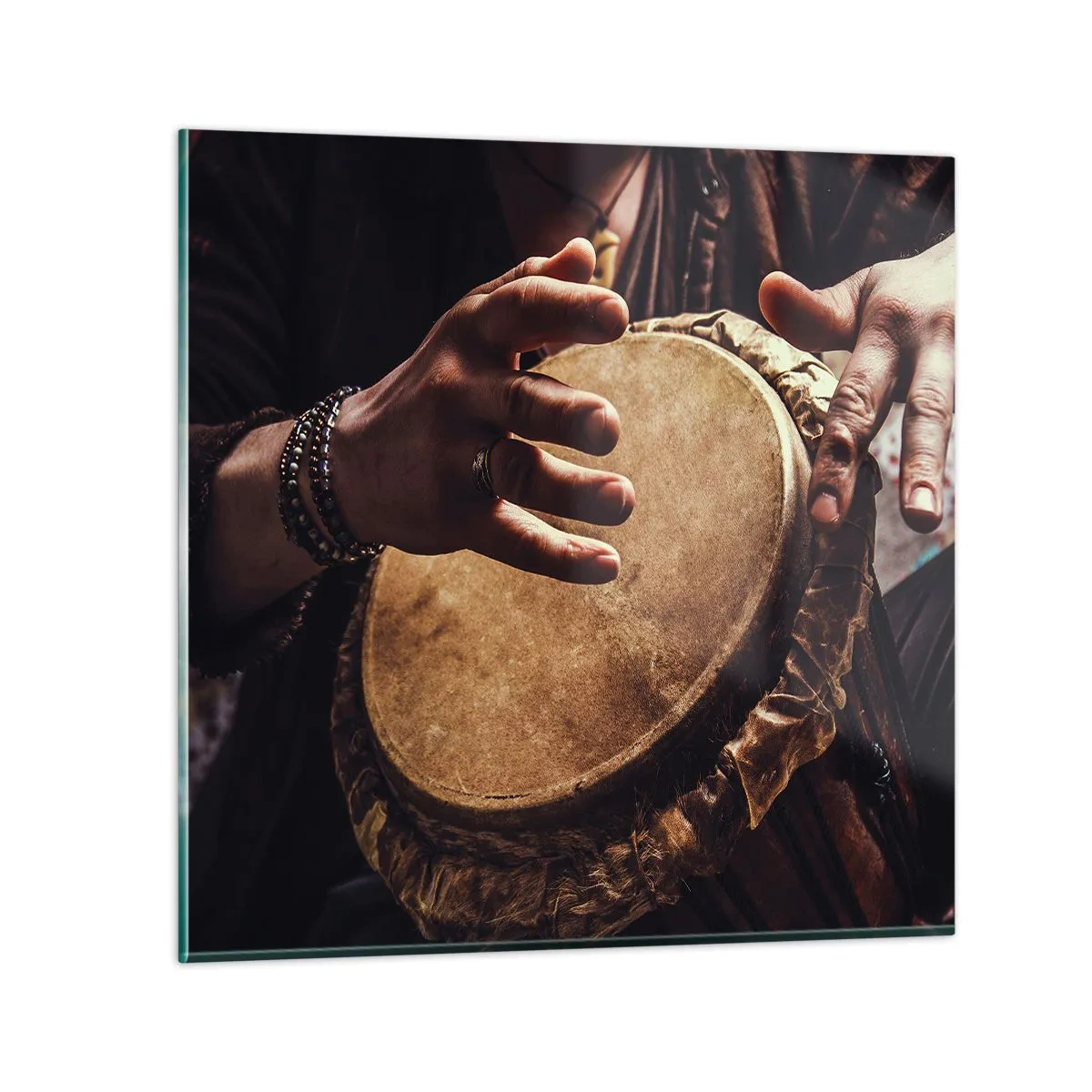 Impression sur verre - Image sur verre - Au rythme du coeur - 40x40 cm