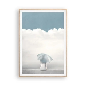 Affiche dans un chêne clair - Poster - Aux confins de la réalité et des rêves - 70x100 cm