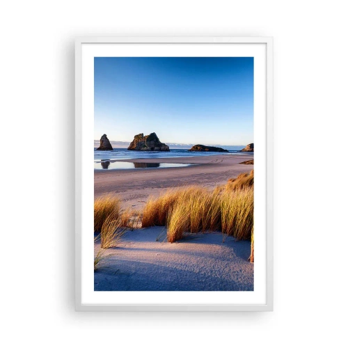 Affiche dans un cadre blanc - Poster - Pour les chercheurs de paix - 50x70 cm