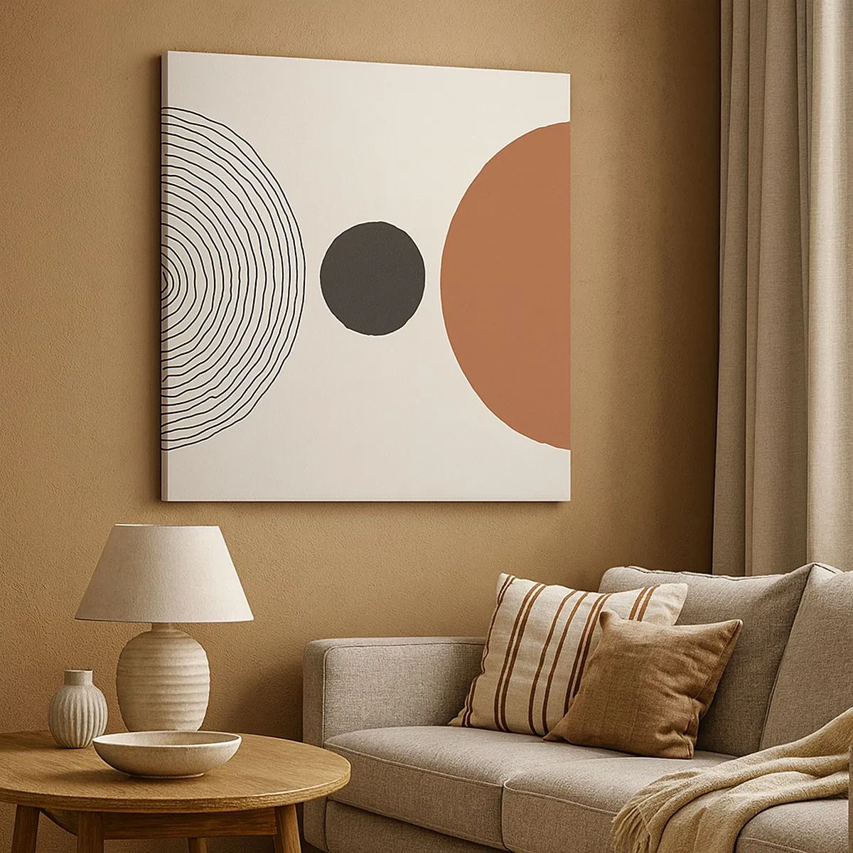 Impression sur toile - Image sur toile - Au centre de l'attention - 30x30 cm