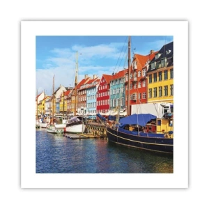 Affiche - Poster - Quai joyeux - 40x40 cm