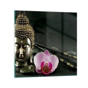 Impression sur verre - Image sur verre - Harmonie de la sagesse et de la beauté - 30x30 cm