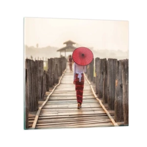 Impression sur verre - Image sur verre - Sur le vieux pont - 40x40 cm