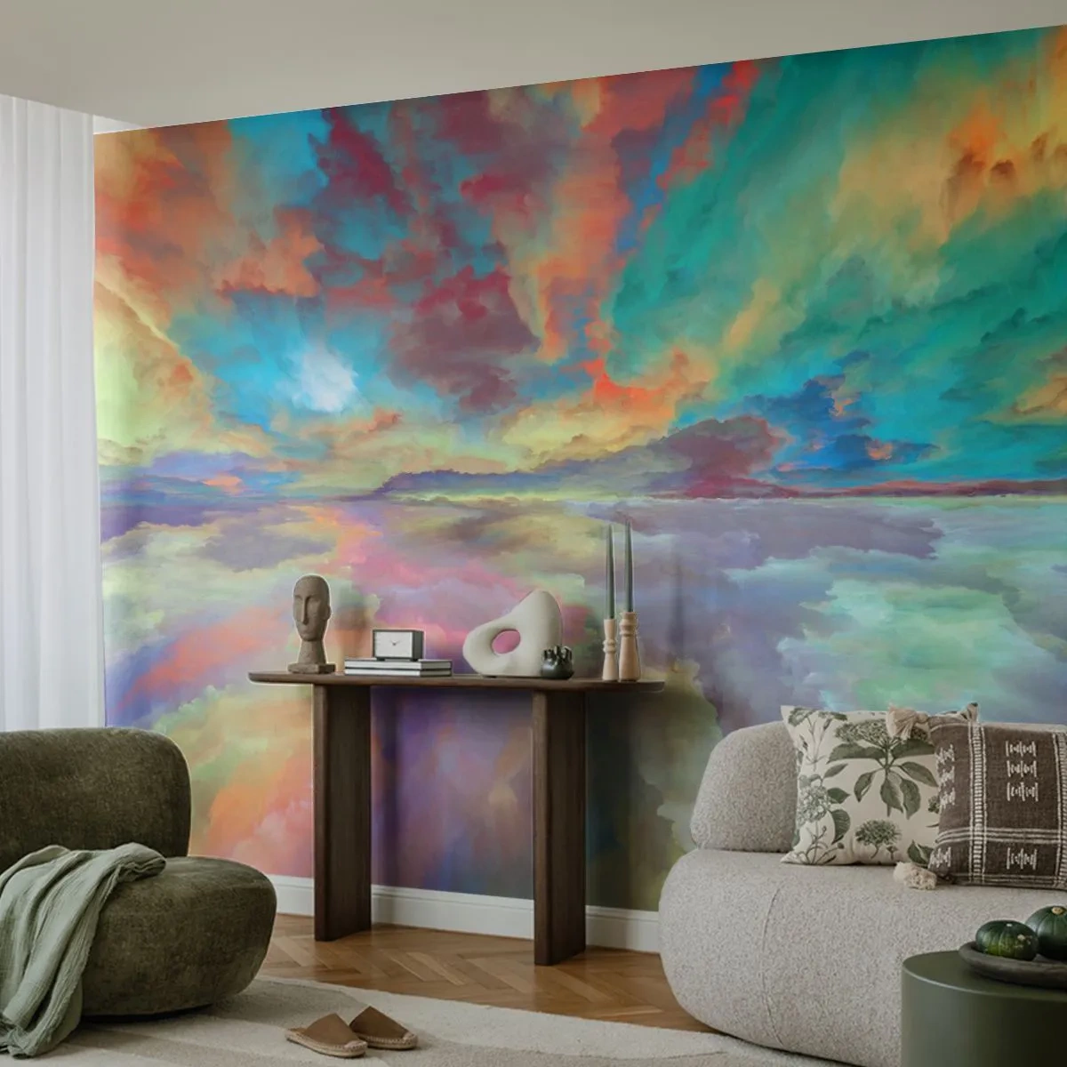 Papier Peint Photo Standard Eco - Deux paradis - Abstraction, Morceau, Surréalisme - 200x140 cm