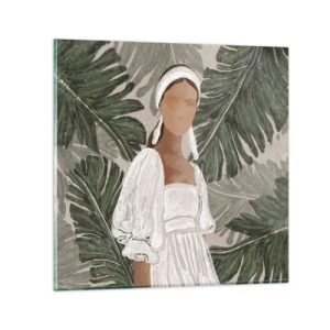 Impression sur verre - Image sur verre - Portrait exotique - 70x70 cm