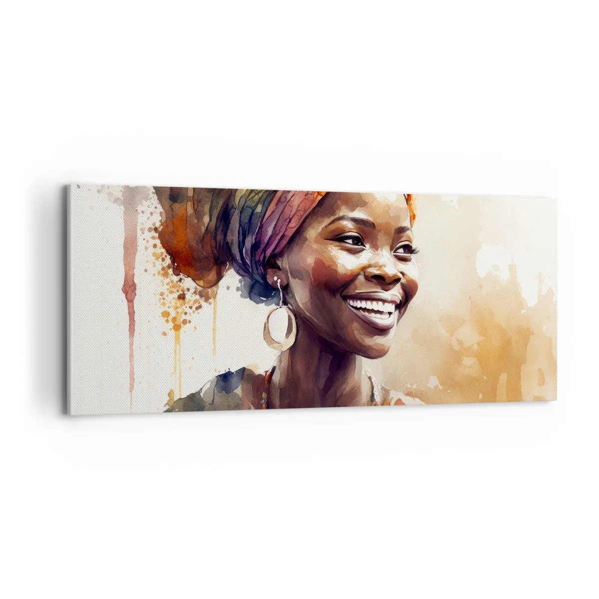 Impression sur toile - Image sur toile - reine africaine - 100x40 cm