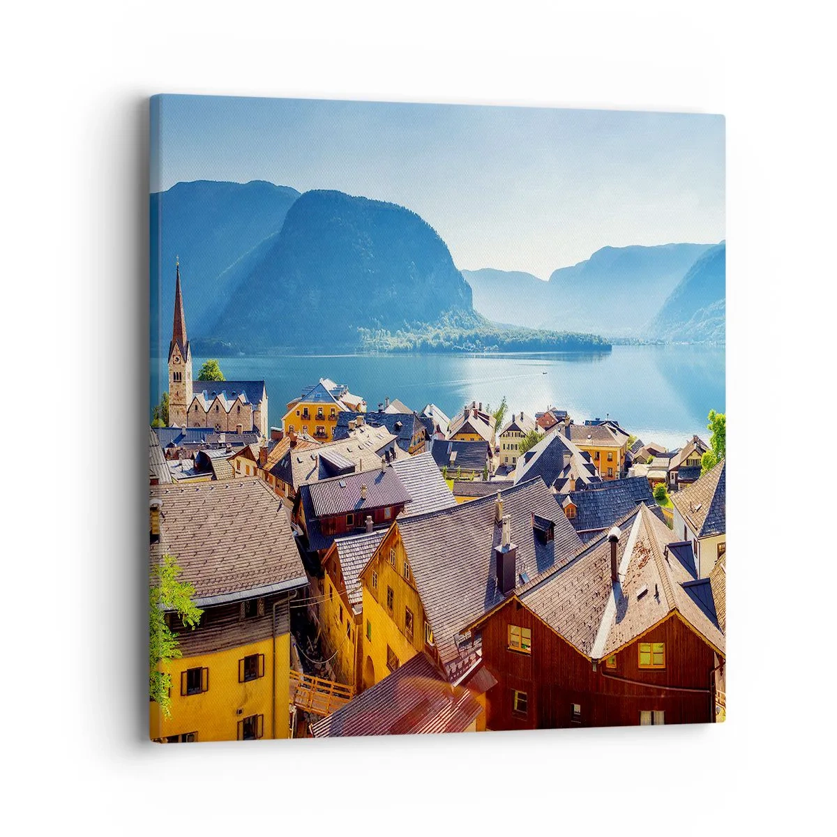 Impression sur toile - Image sur toile - ça ne pourrait pas être plus pittoresque - 40x40 cm