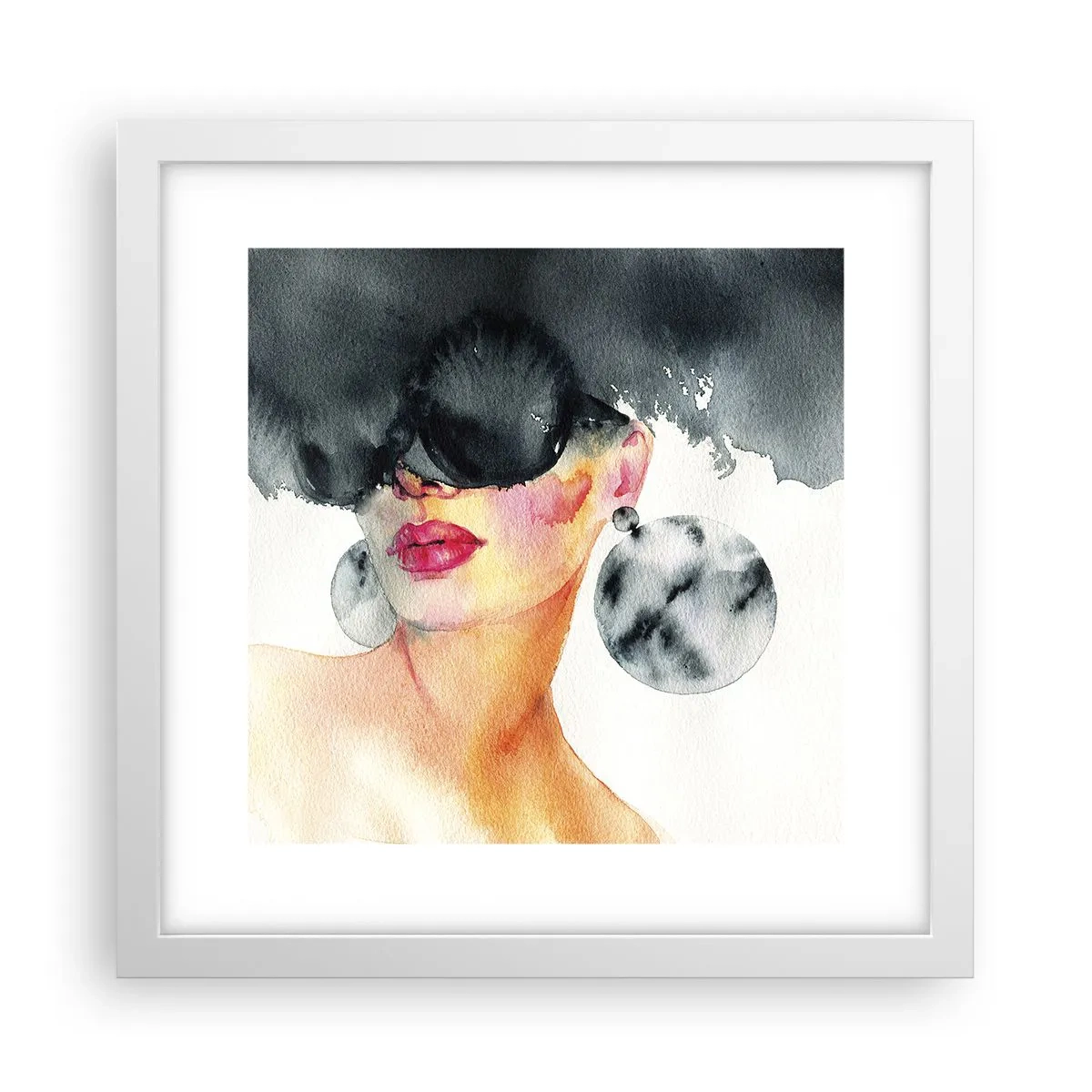 Affiche dans un cadre blanc - Poster - Secret de l'élégance - 30x30 cm