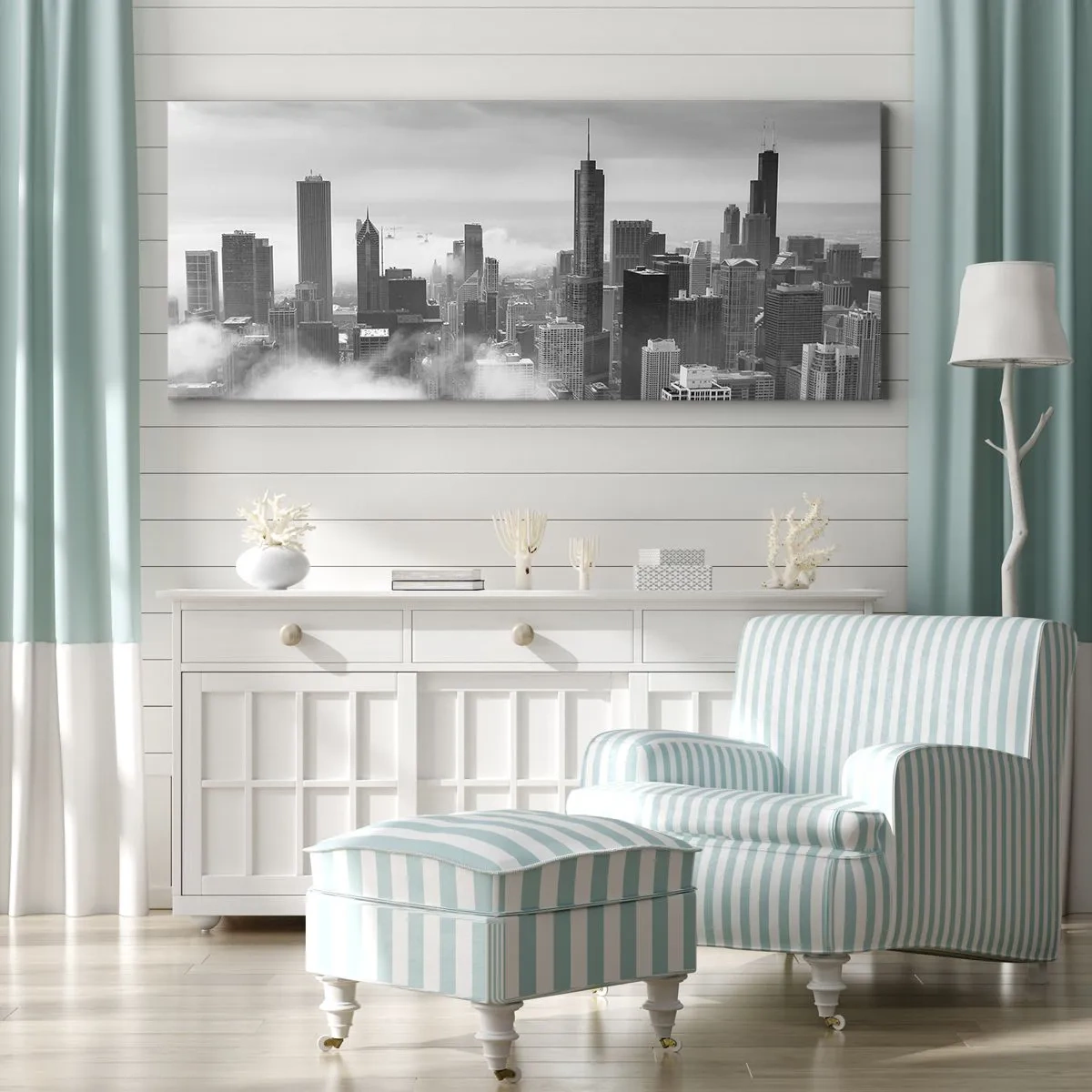 Impression sur toile - Image sur toile - Paysage américain - 90x30 cm