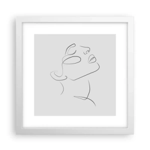 Affiche dans un cadre blanc - Poster - Méandre du rêve - 30x30 cm