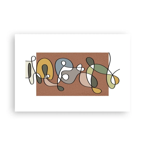 Affiche - Poster - Une abstraction qui mérite le sourire - 91x61 cm