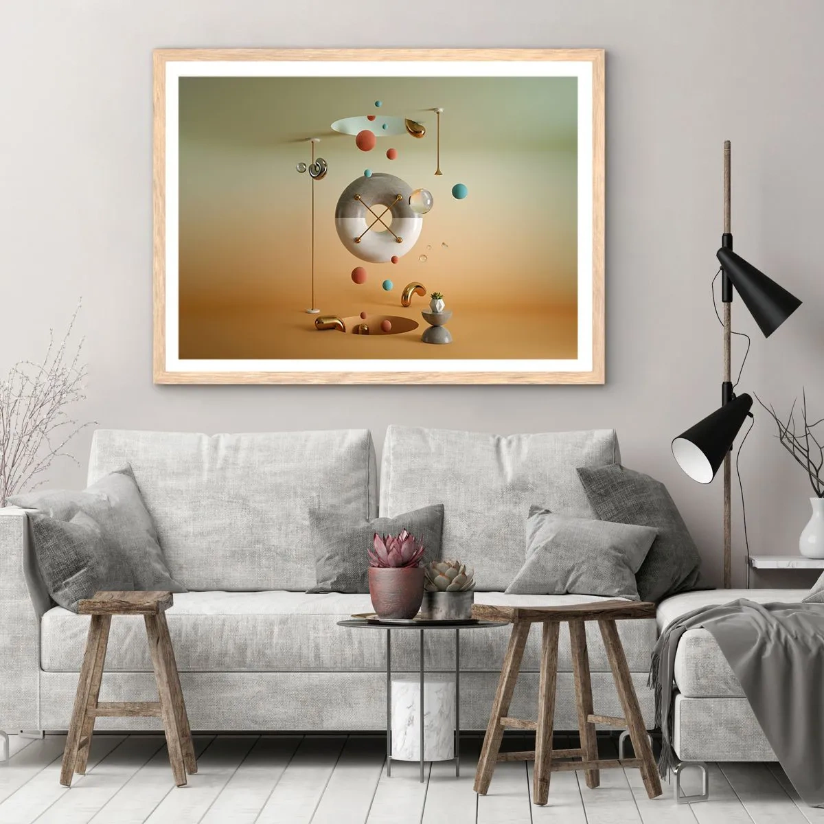 Affiche dans un chêne clair - Poster - Tout peut arriver - 50x40 cm