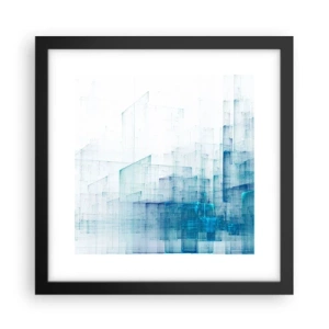 Affiche dans un cadre noir - Poster - Comment l’espace s’est formé - 30x30 cm