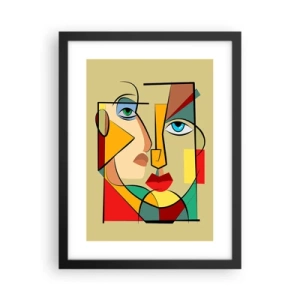 Affiche dans un cadre noir - Poster - Paire assortie - 30x40 cm