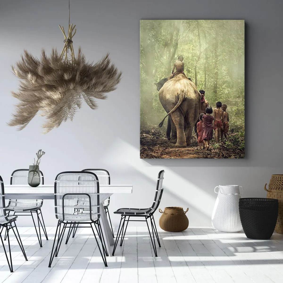 Impression sur toile - Image sur toile - Nouveau livre de la jungle - 65x120 cm