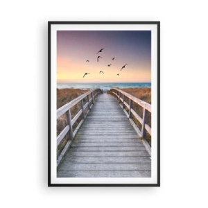 Affiche dans un cadre noir - Poster - Envol des espaces - 61x91 cm