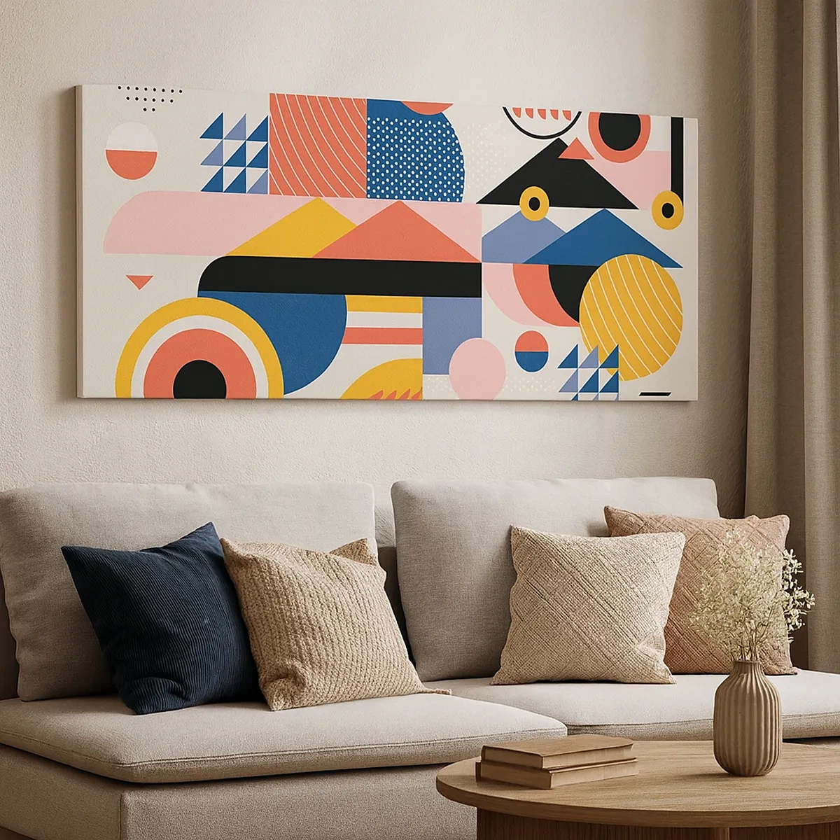 Impression sur toile - Image sur toile - Composition : jouer - 30x30 cm