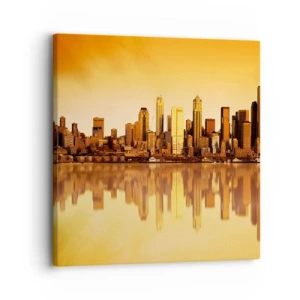 Impression sur toile - Image sur toile - Le silence de la métropole - 30x30 cm