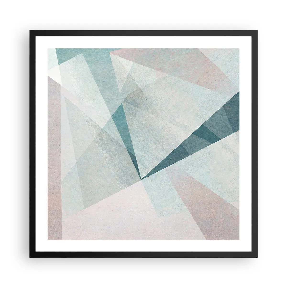 Affiche dans un cadre noir - Poster - Calme bien que dynamique - 60x60 cm