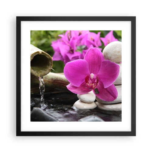 Affiche dans un cadre noir - Poster - Tu te reposes déjà - 40x40 cm