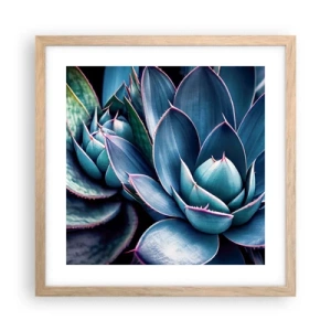 Affiche dans un chêne clair - Poster - Force vital - 40x40 cm