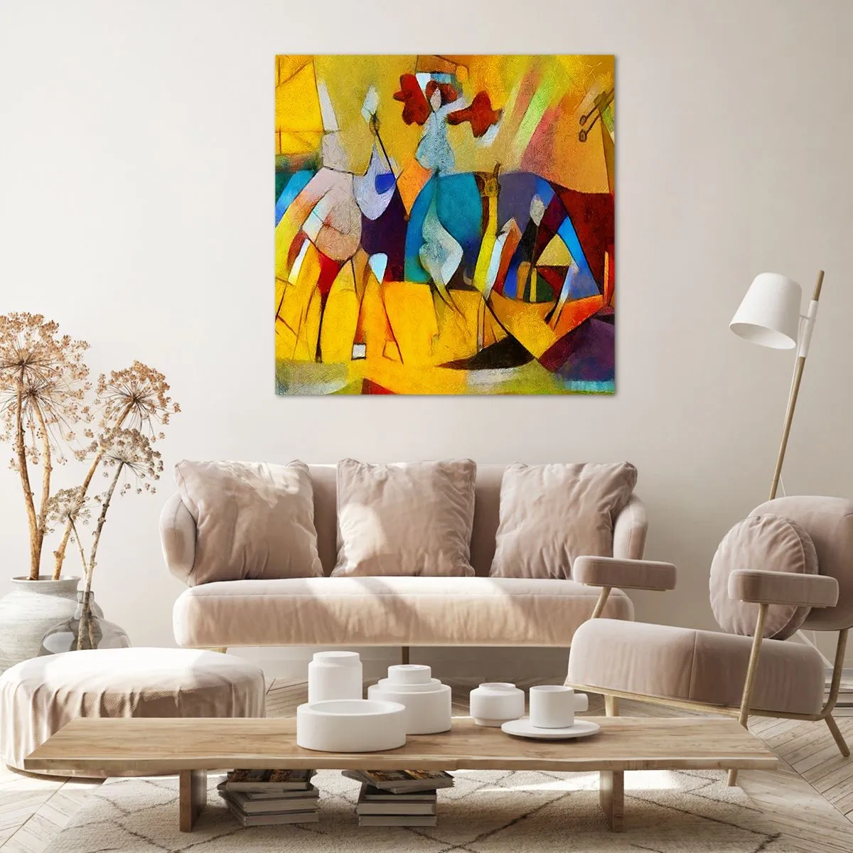 Impression sur toile - Image sur toile - Soleil - vie - joie - 50x50 cm