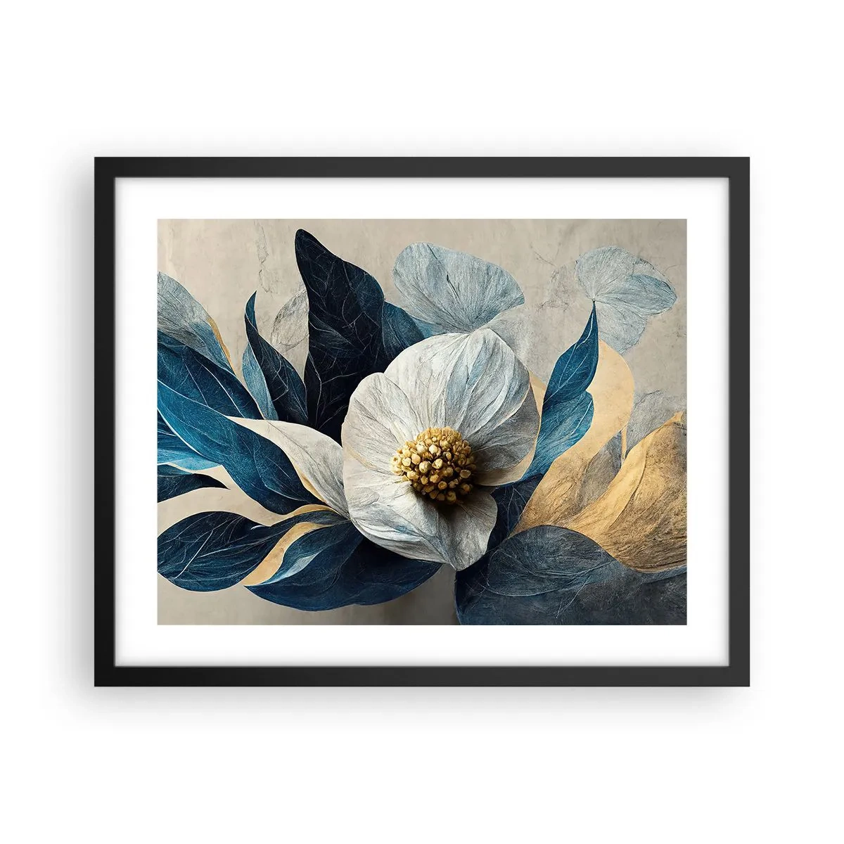 Affiche dans un cadre noir - Poster - Il a un coeur d'or - 50x40 cm