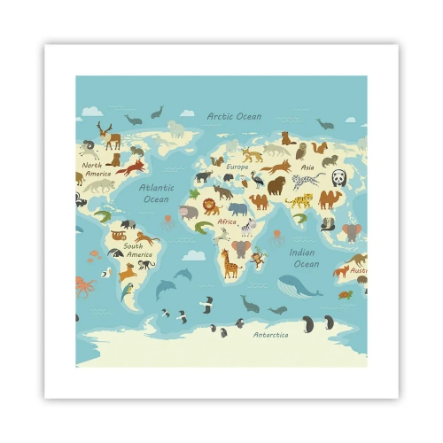 Affiche - Poster - De bons voisins - 40x40 cm