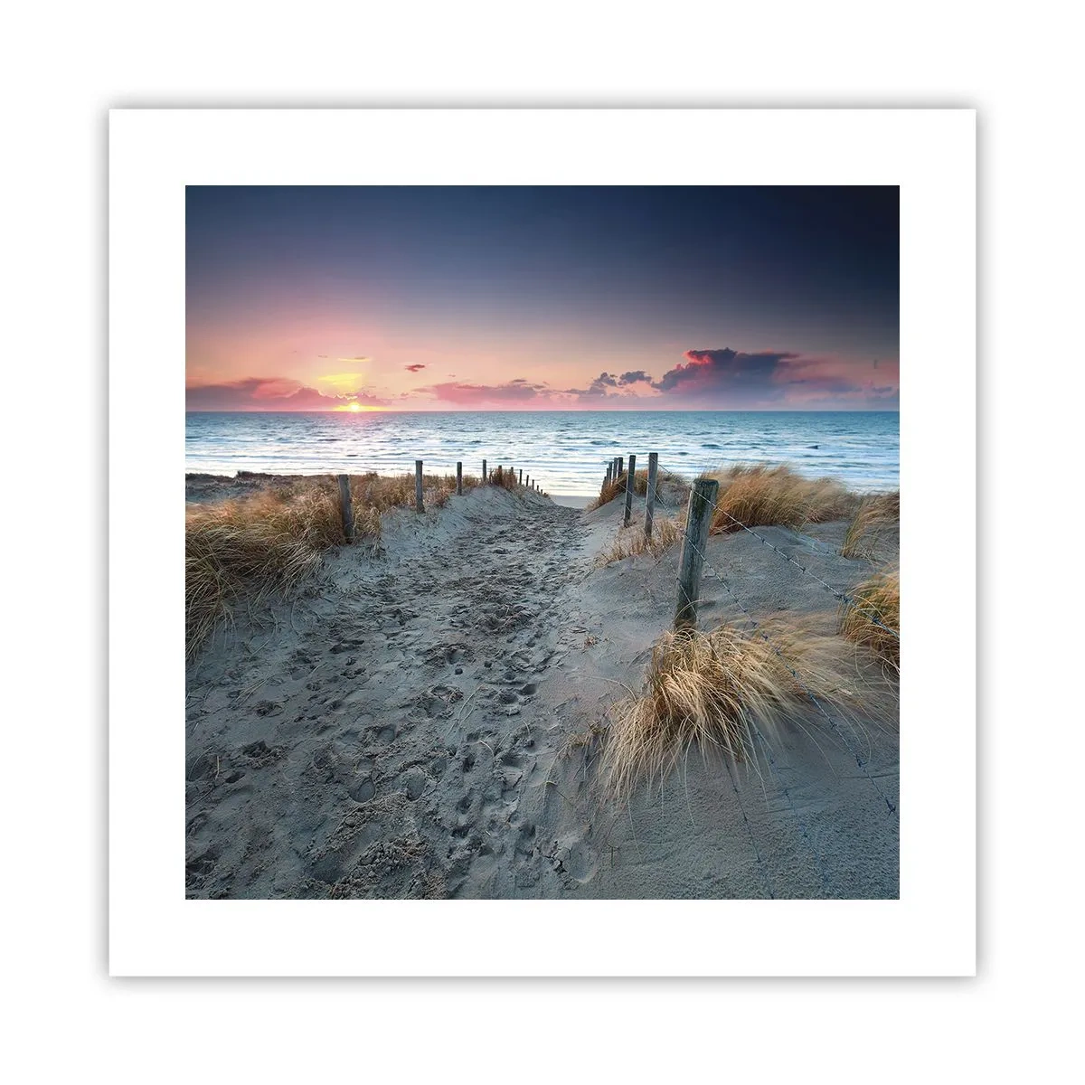 Affiche - Poster - Tu as versé l'éclat de l'arc-en-ciel sur les flots - 40x40 cm