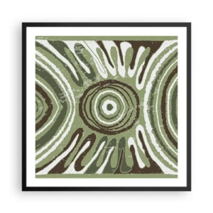 Affiche dans un cadre noir - Poster - Une explosion d'émotions - 60x60 cm