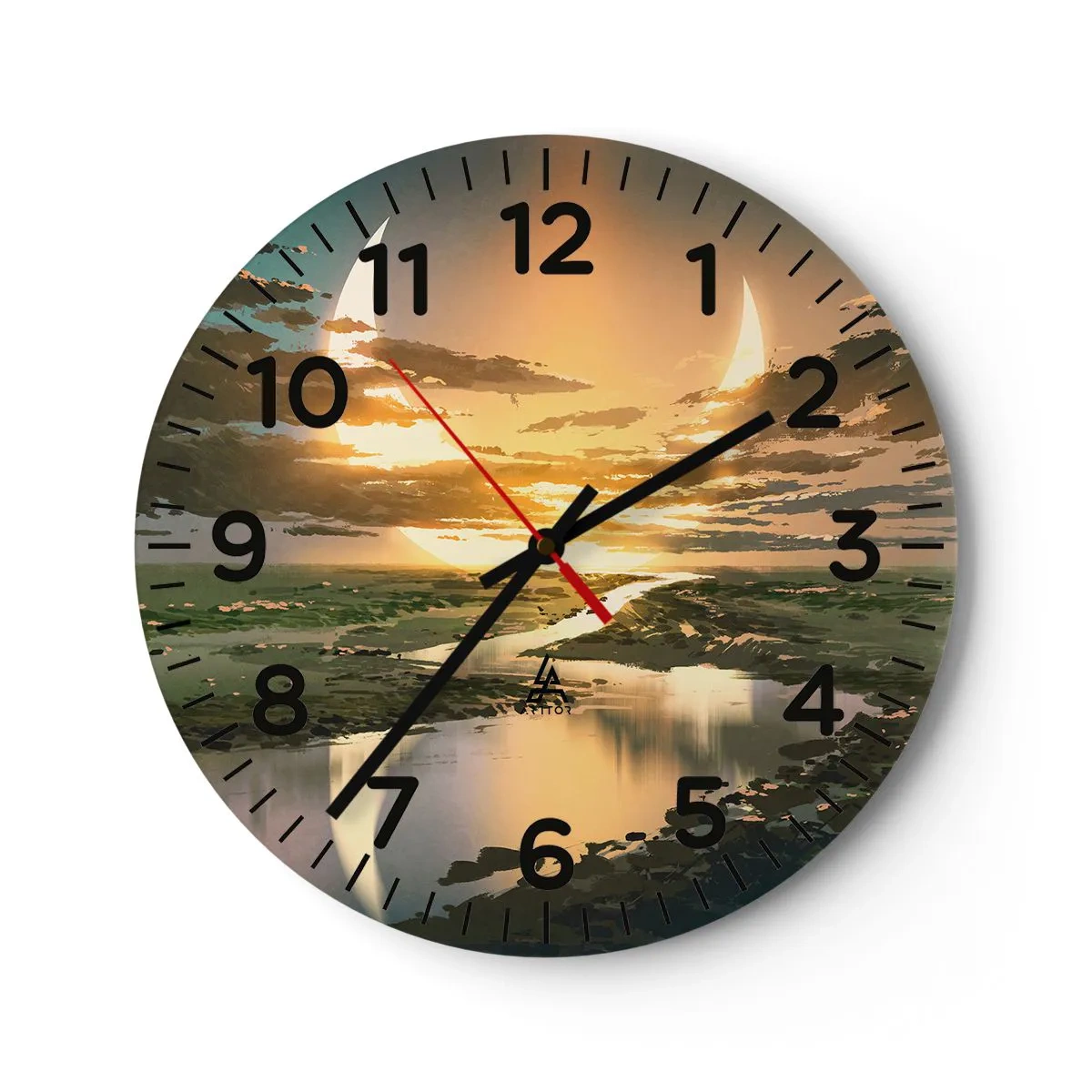 Horloge murale - Pendule murale - Quelque part dans une galaxie lointaine, très lointaine - 30x30 cm