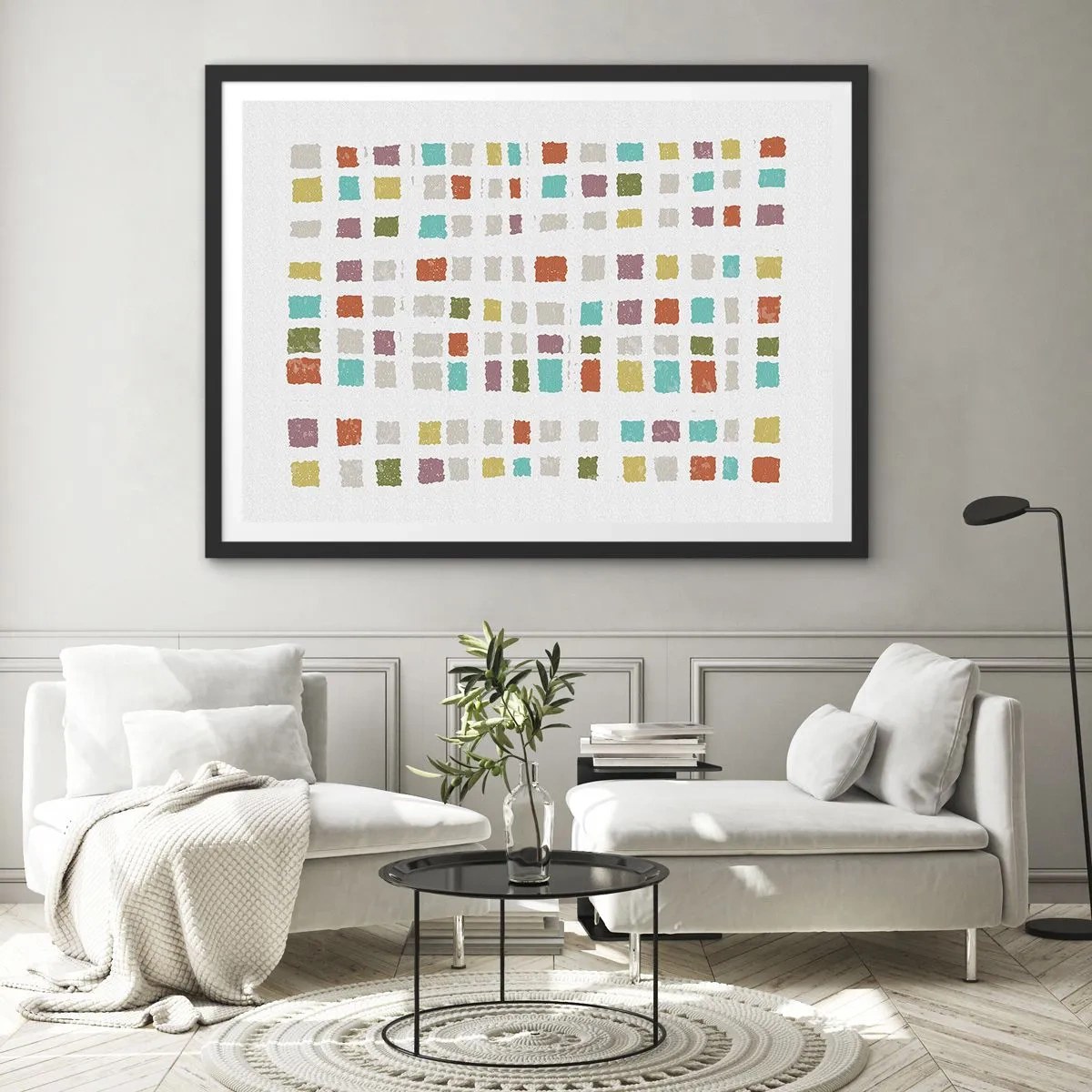 Affiche dans un cadre noir - Poster - Jeu inconnu - 91x61 cm