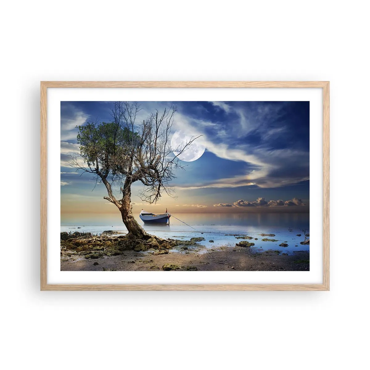 Affiche dans un chêne clair - Poster - Est-ce la fin ou le début ? - 70x50 cm