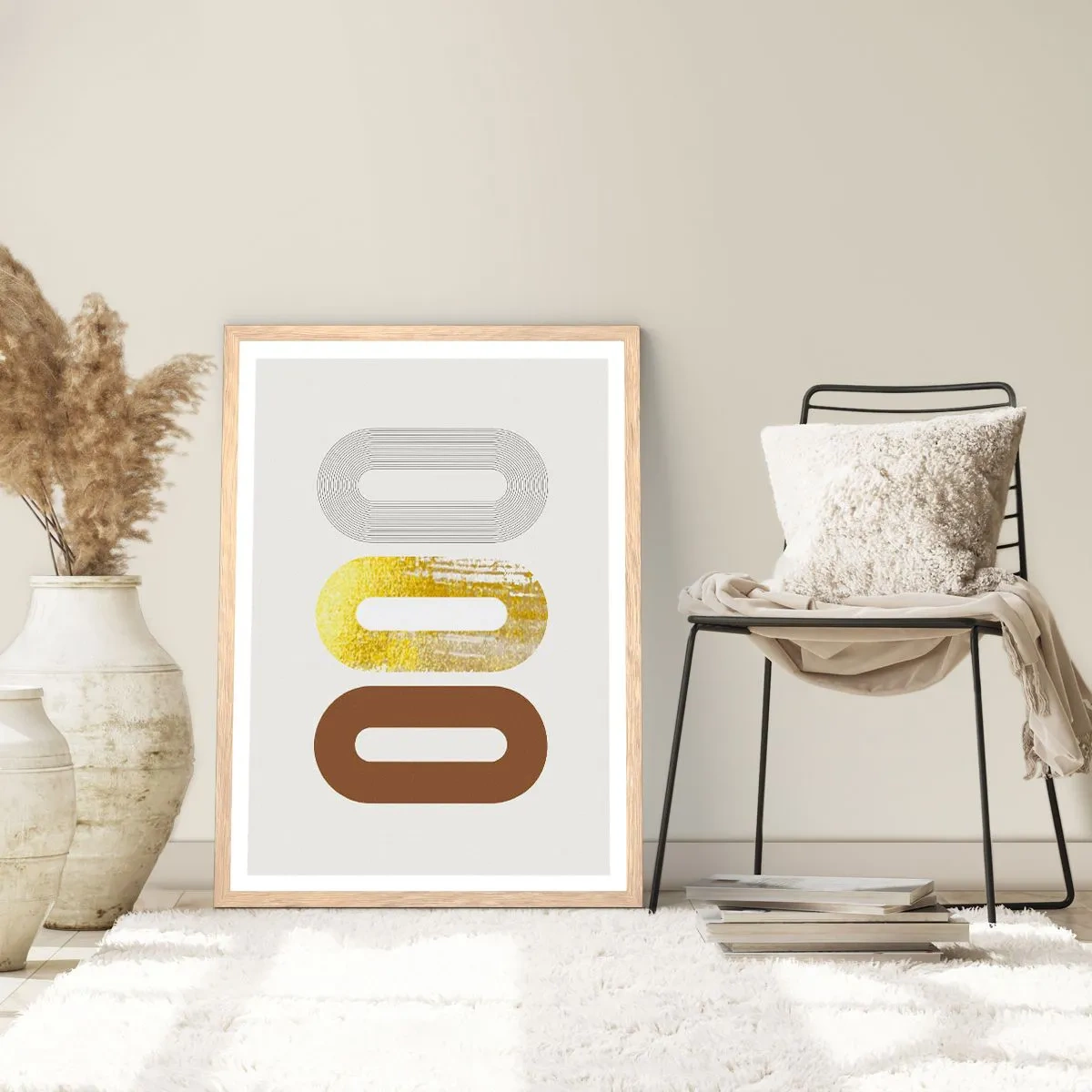 Affiche dans un chêne clair - Poster - Ooo! - 61x91 cm