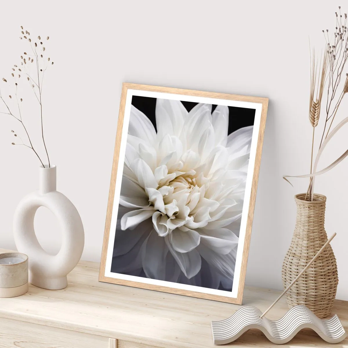 Affiche dans un chêne clair - Poster - Le matin de la jeune mariéé - 40x50 cm