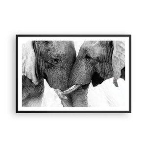 Affiche dans un cadre noir - Poster - Confession sincère - 91x61 cm