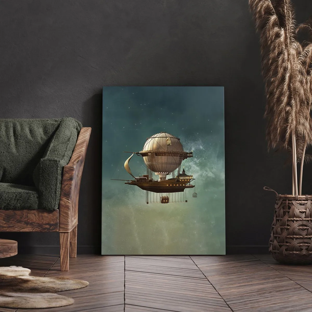 Impression sur toile - Image sur toile - Jules Verne vous salue - 65x120 cm