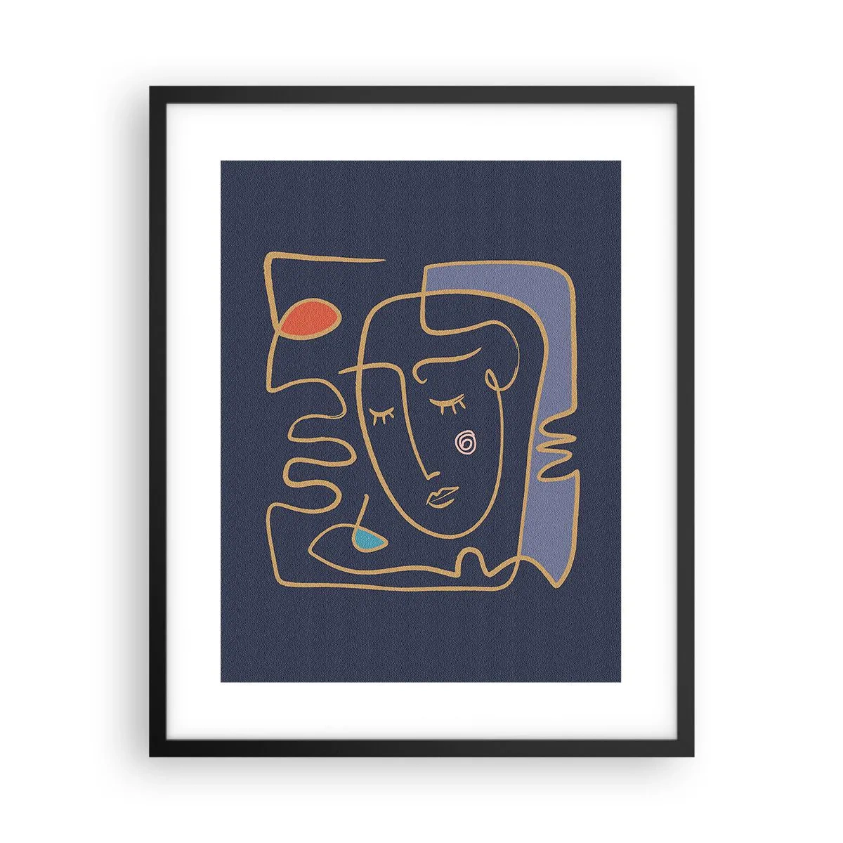 Affiche dans un cadre noir - Poster - En réflexion - 40x50 cm