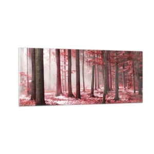 Impression sur verre - Image sur verre - Le rouge est tout aussi beau - 100x40 cm